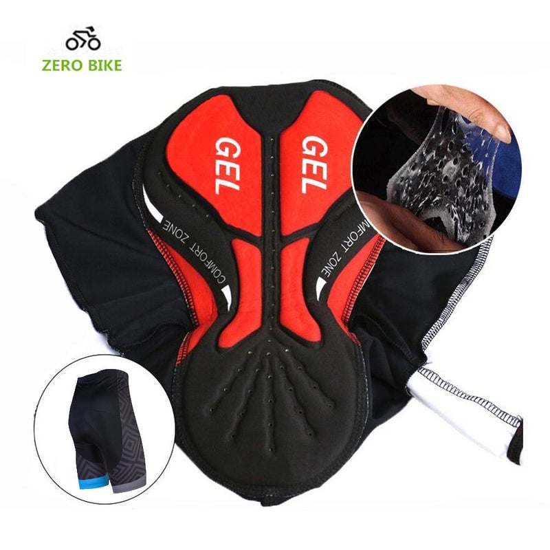 ZEROBIKE Men's Short Sleeve Breathable Cycling Jersey Set 3D Padded Bicycle Shorts Sportswear Suit Quick Dry (Type 4, M) - Image 5
